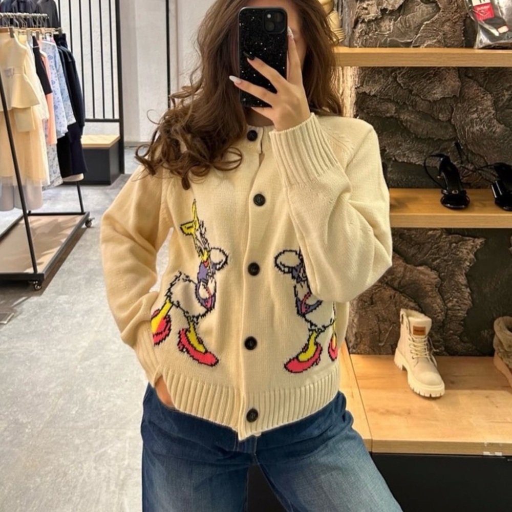 Zara Disney Daisy Duck Wool Cardigan - Picture 3 of 10